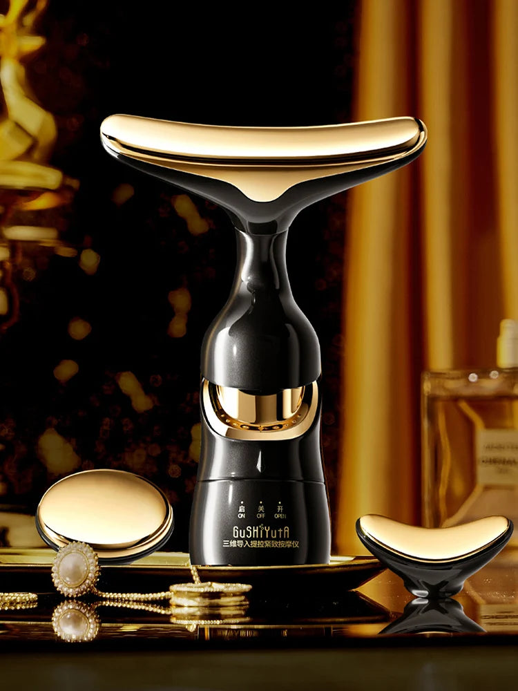 Soléa™ | Aparato de masaje 3 en 1: rostro, cuello y ojos