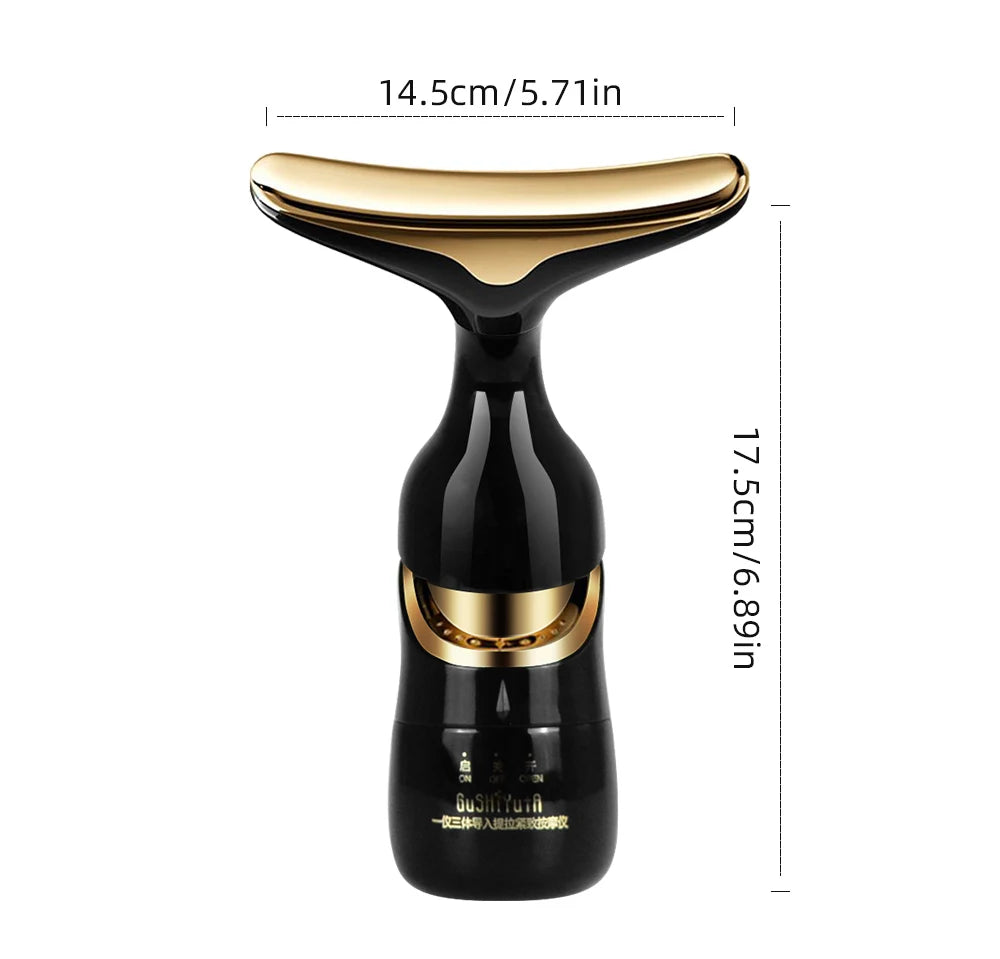 Soléa™ | Aparato de masaje 3 en 1: rostro, cuello y ojos